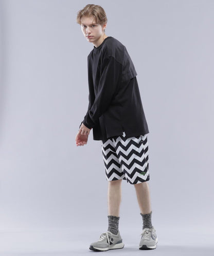 MANASTASH ZG COLOR SHORTS 之字拼色休閒短褲