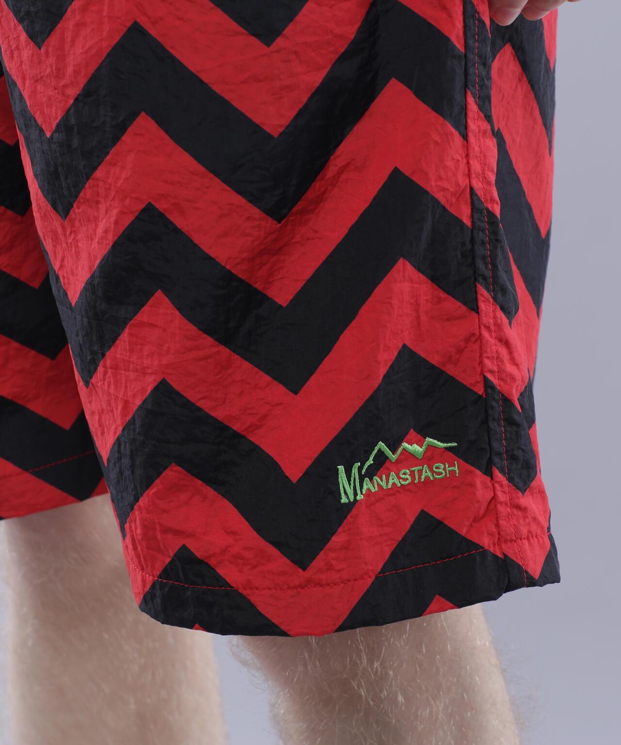 MANASTASH ZG COLOR SHORTS 之字拼色休閒短褲