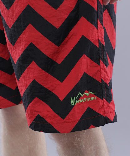 MANASTASH ZG COLOR SHORTS 之字拼色休閒短褲