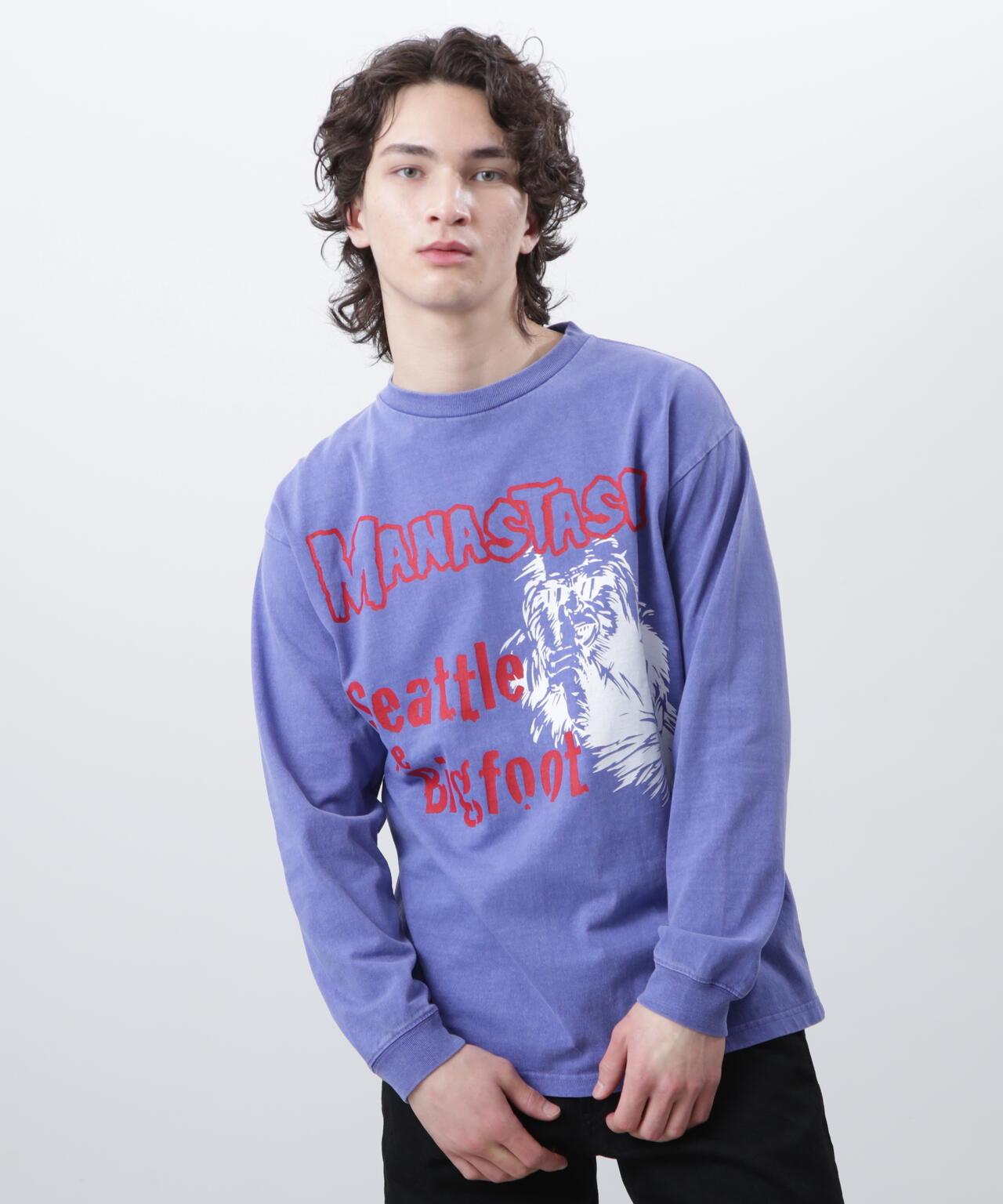 MANASTASH マナスタッシュ PUMICE L/S TEE BIG FOOT 長袖T恤