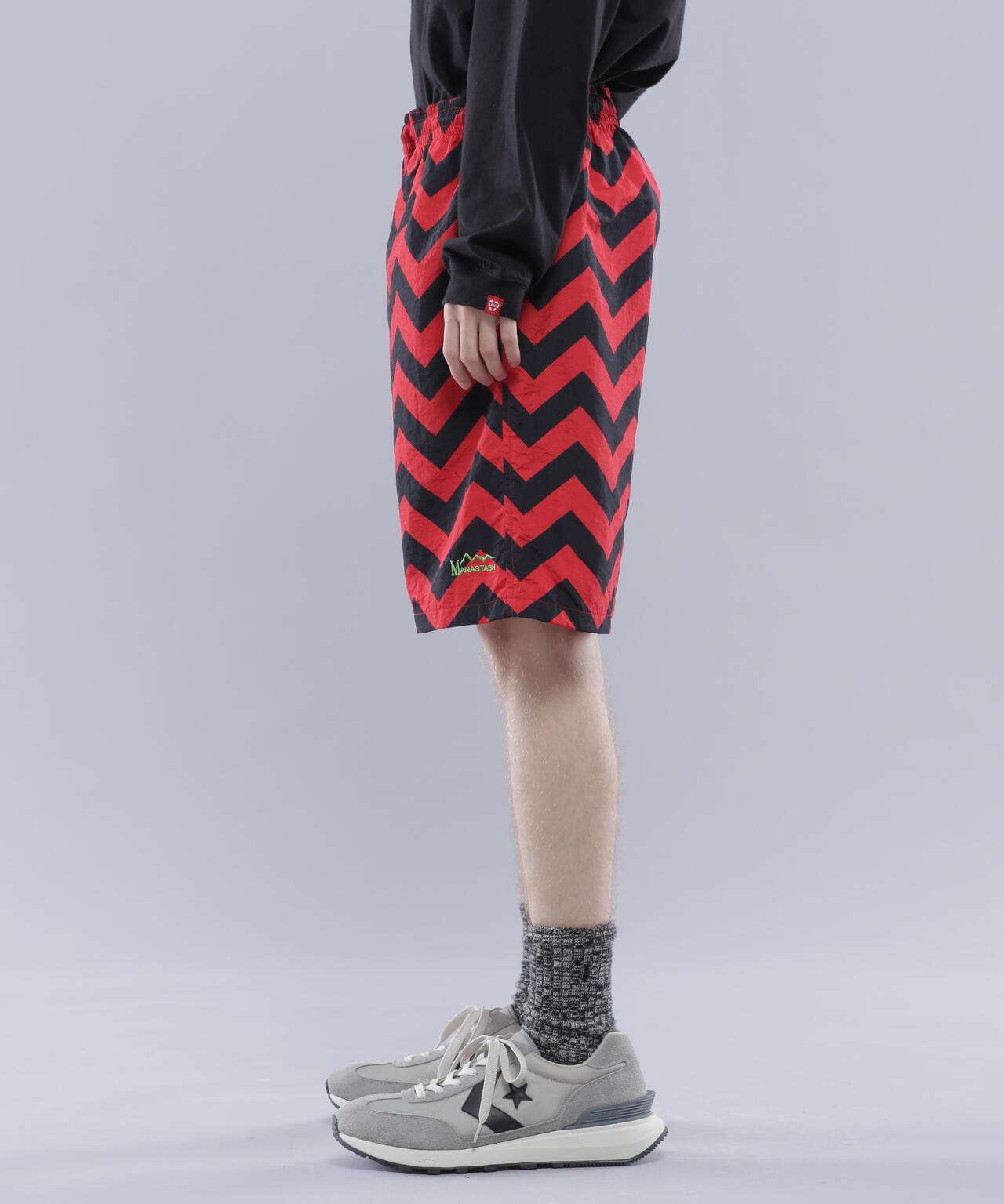 MANASTASH ZG COLOR SHORTS 之字拼色休閒短褲