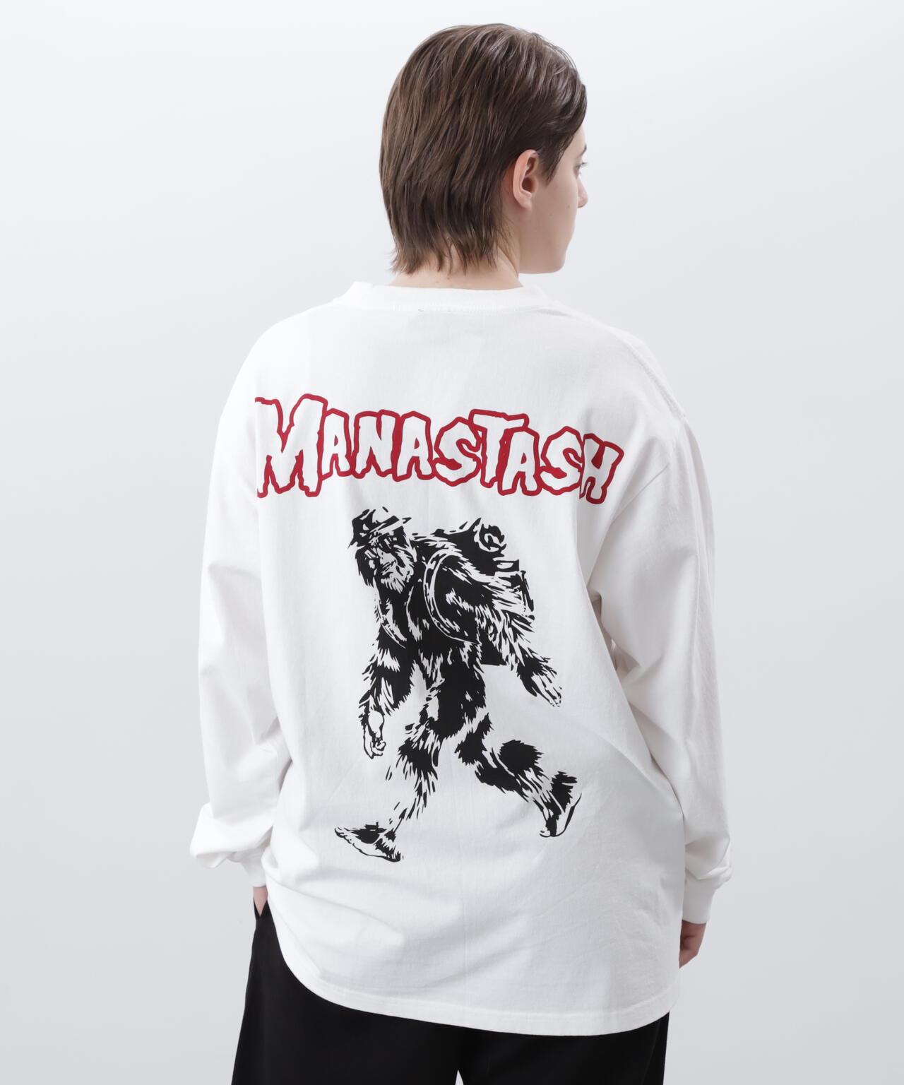 MANASTASH マナスタッシュ PUMICE L/S TEE BIG FOOT 長袖T恤