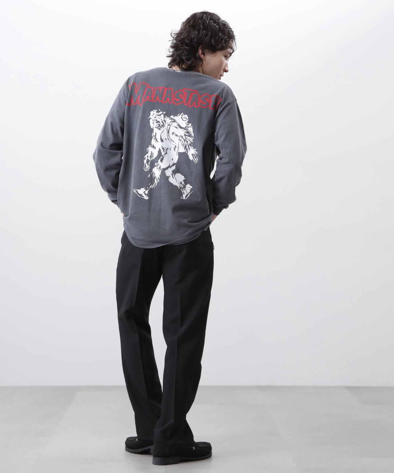 MANASTASH マナスタッシュ PUMICE L/S TEE BIG FOOT 長袖T恤