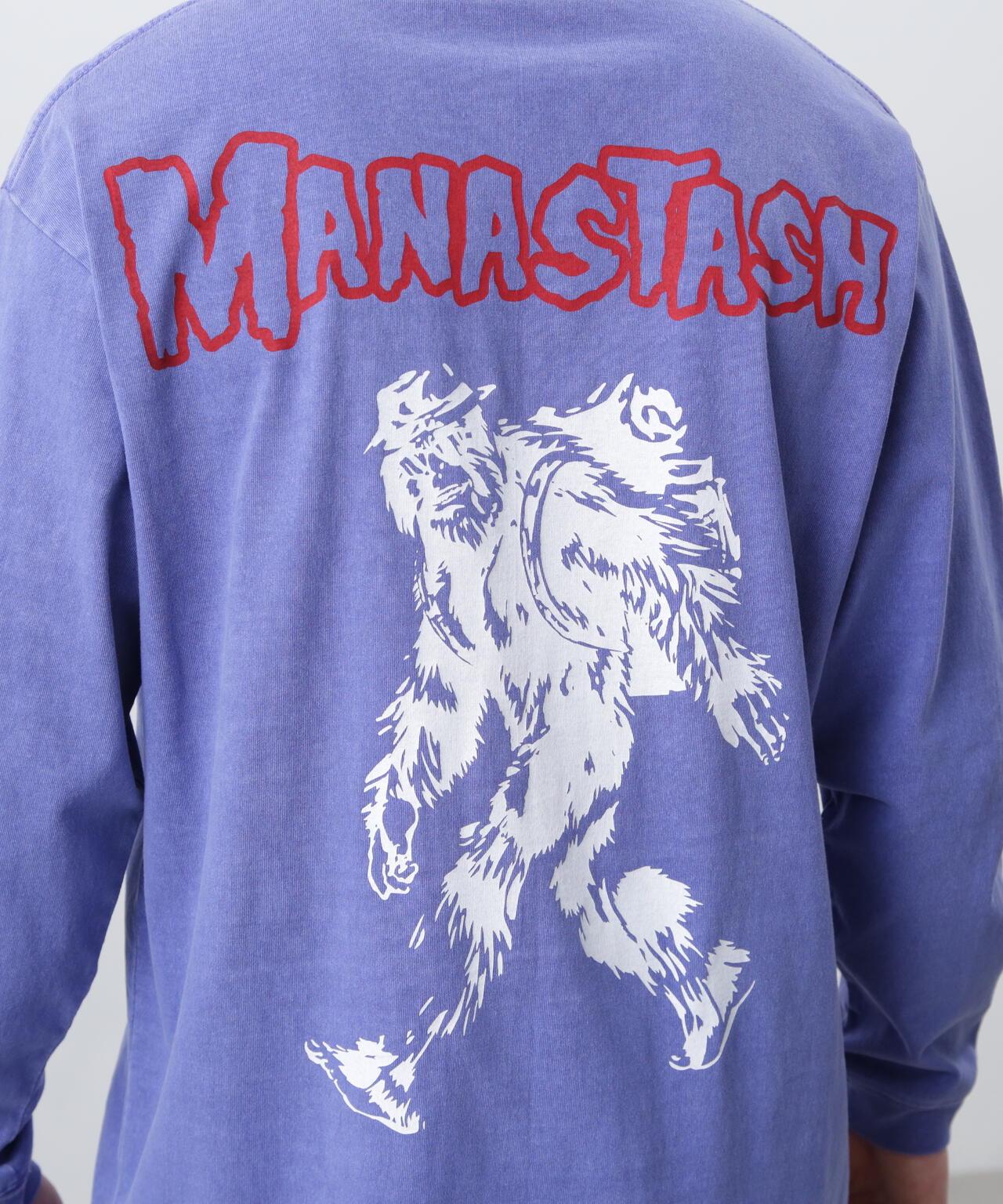 MANASTASH マナスタッシュ PUMICE L/S TEE BIG FOOT 長袖T恤
