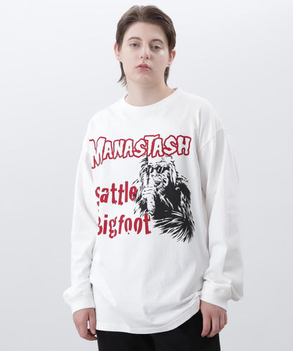 MANASTASH マナスタッシュ PUMICE L/S TEE BIG FOOT 長袖T恤