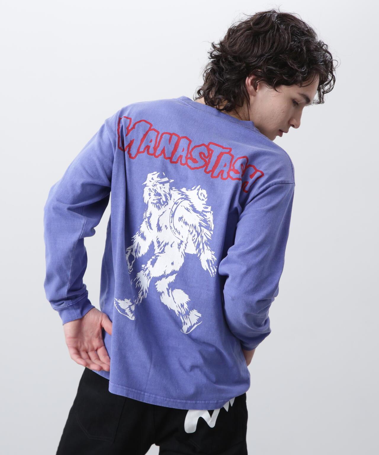 MANASTASH マナスタッシュ PUMICE L/S TEE BIG FOOT 長袖T恤