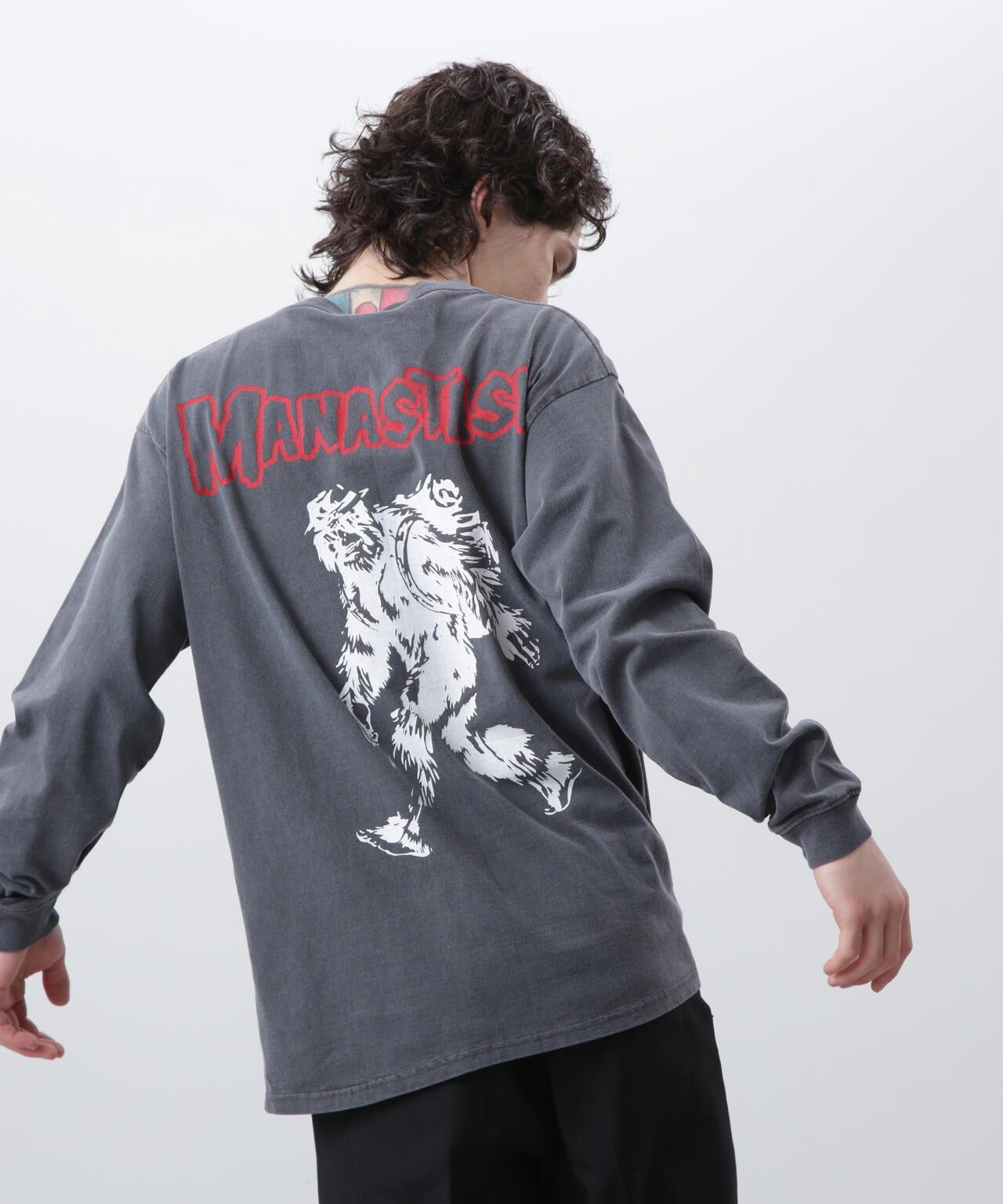 MANASTASH マナスタッシュ PUMICE L/S TEE BIG FOOT 長袖T恤