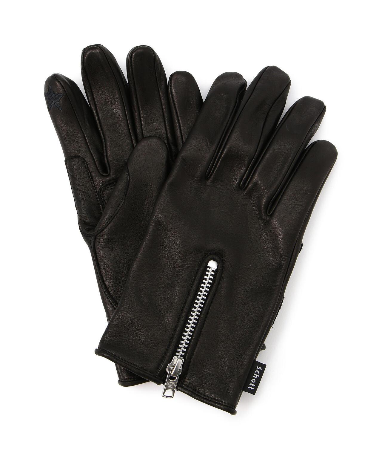 ZIP LEATHER GLOVE 拉鍊皮革手套