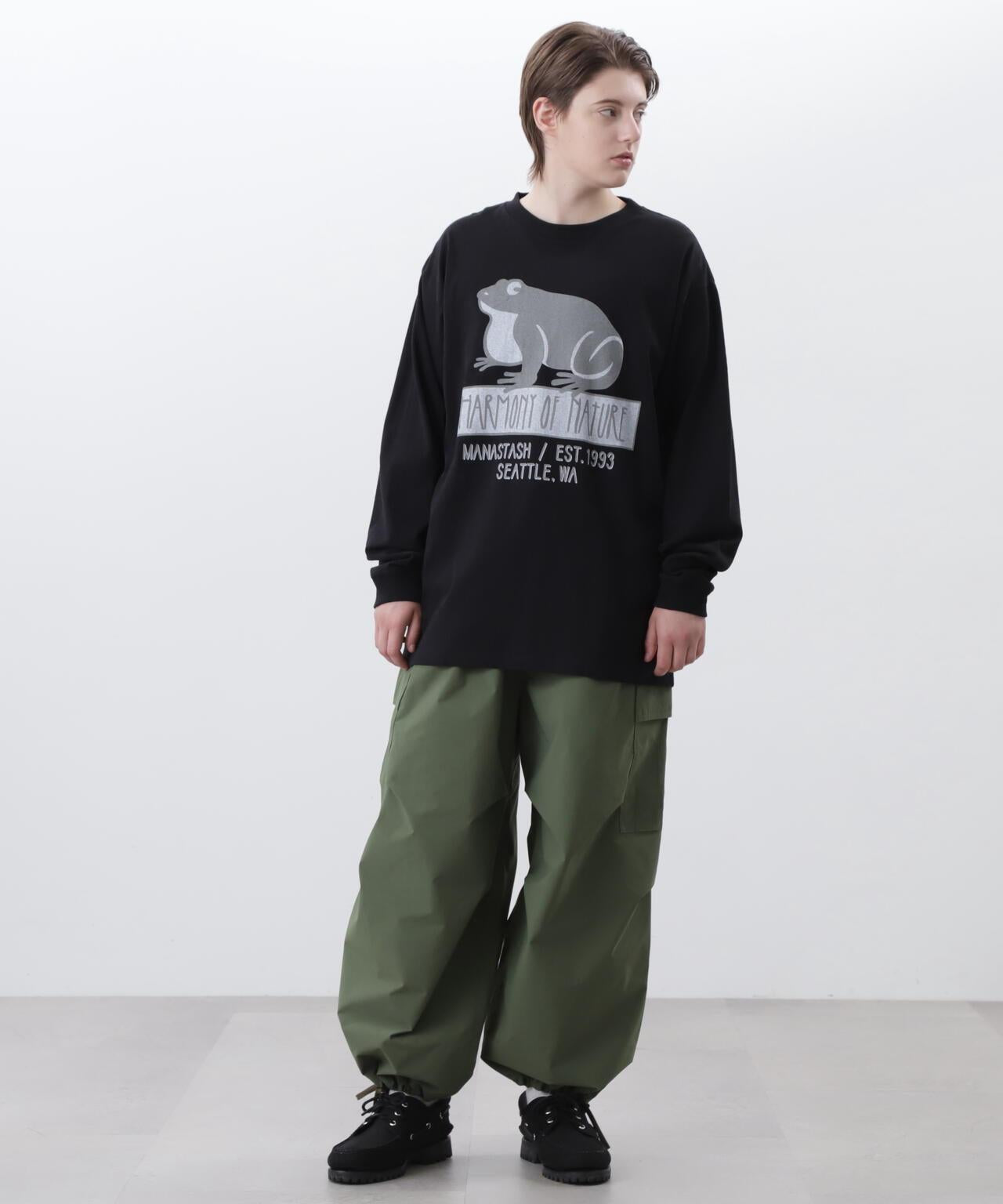 MANASTASH/マナスタッシュ CiTee L/S TEE HON 長袖T恤
