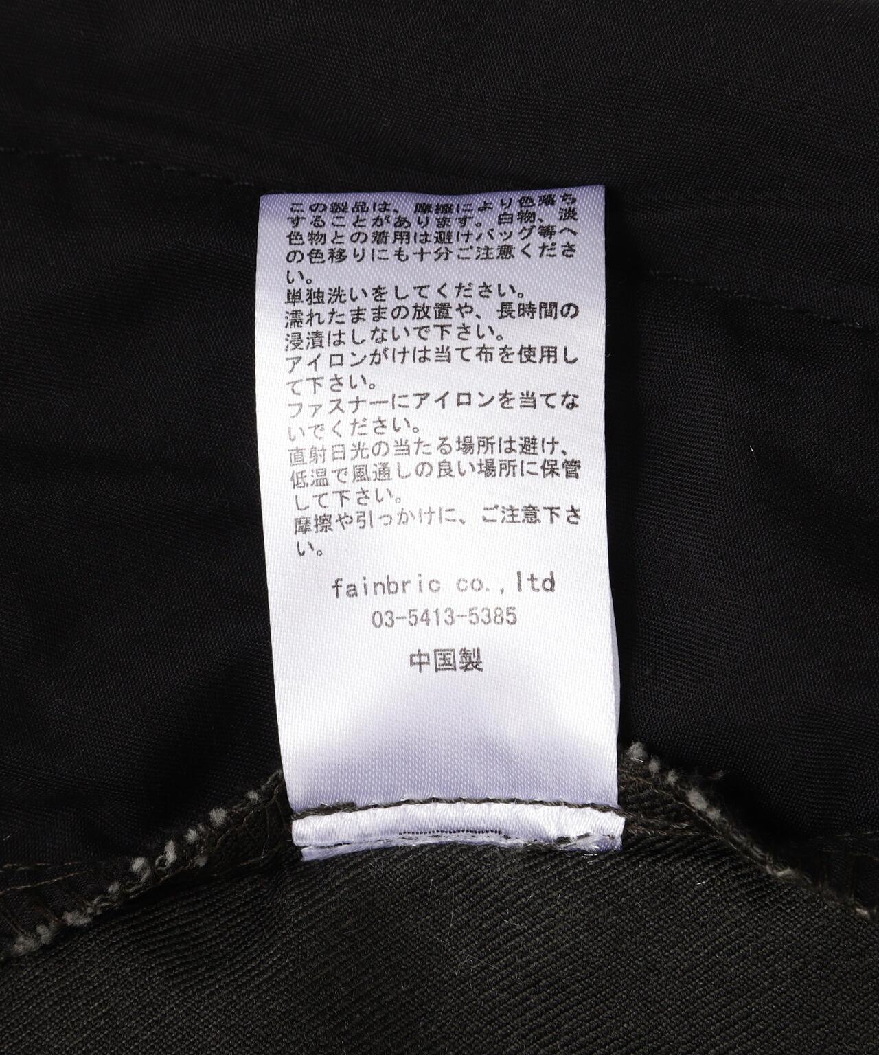 DankeSchon 彈力斜紋 拉鍊多口袋 闊腿褲