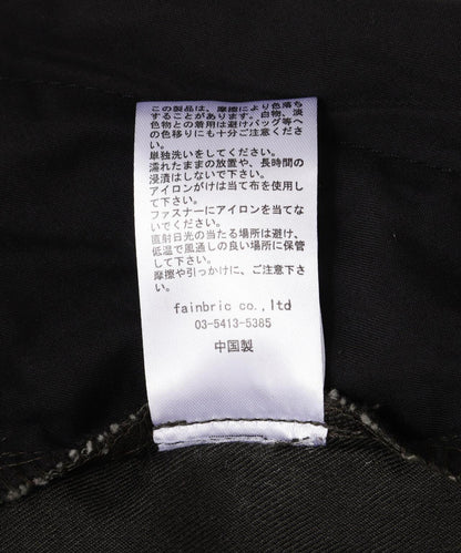 DankeSchon 彈力斜紋 拉鍊多口袋 闊腿褲