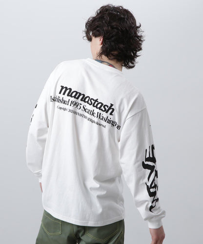 MANASTASH/マナスタッシュ CiTee L/S TEE WAVE 長袖T恤