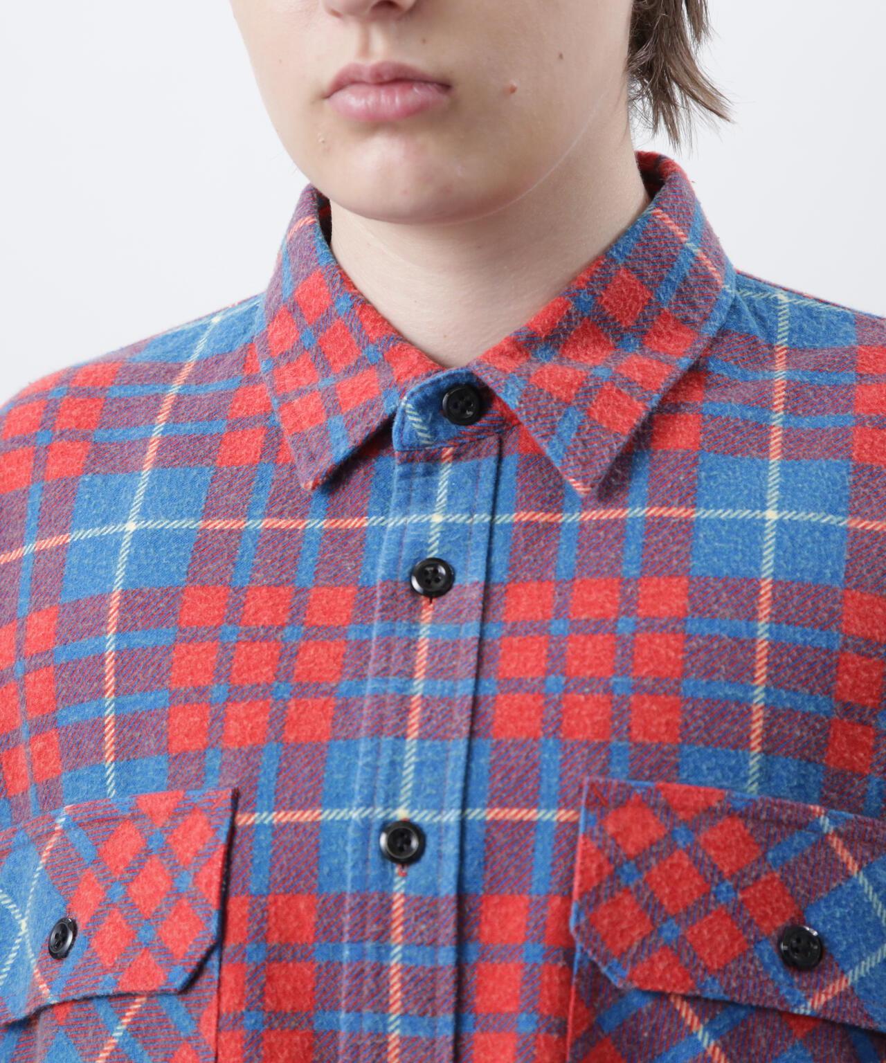 MANASTASH ZIP FLANNEL SHIRTS 拉鍊法蘭絨襯衫