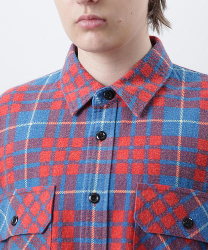 MANASTASH ZIP FLANNEL SHIRTS 拉鍊法蘭絨襯衫