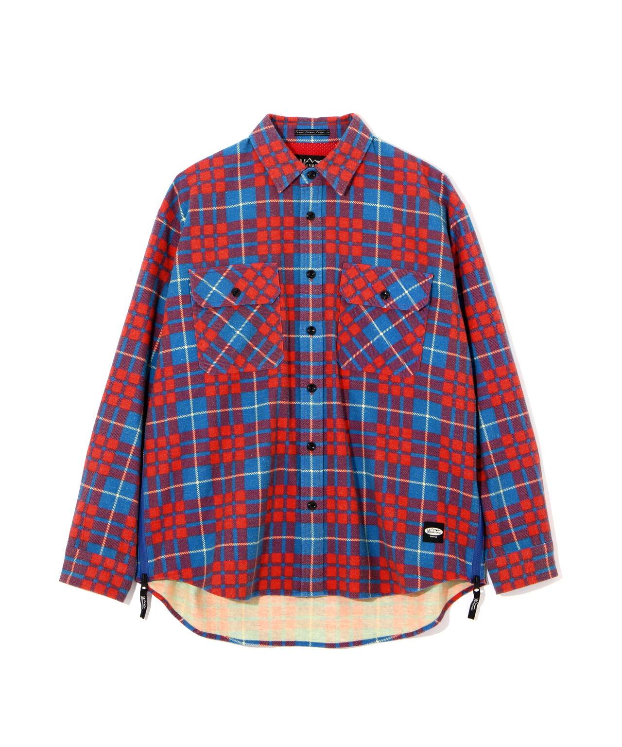 MANASTASH ZIP FLANNEL SHIRTS 拉鍊法蘭絨襯衫