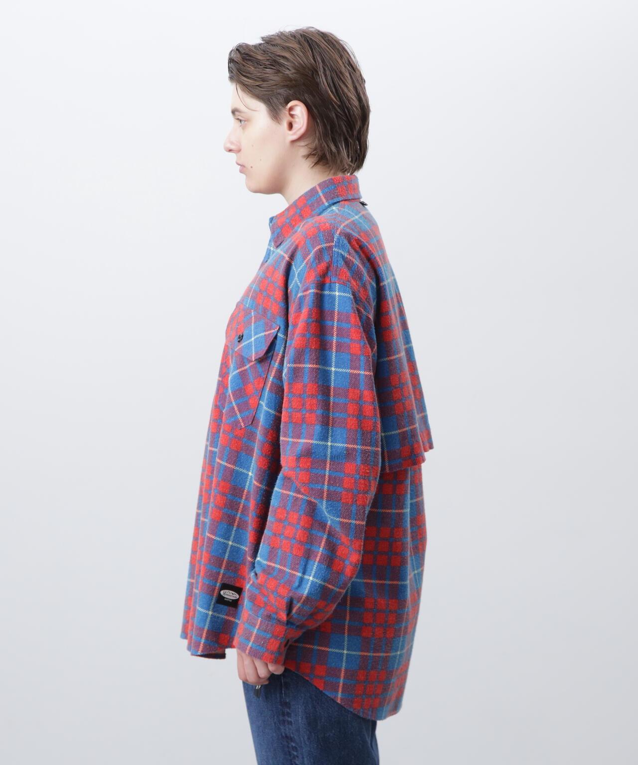 MANASTASH ZIP FLANNEL SHIRTS 拉鍊法蘭絨襯衫