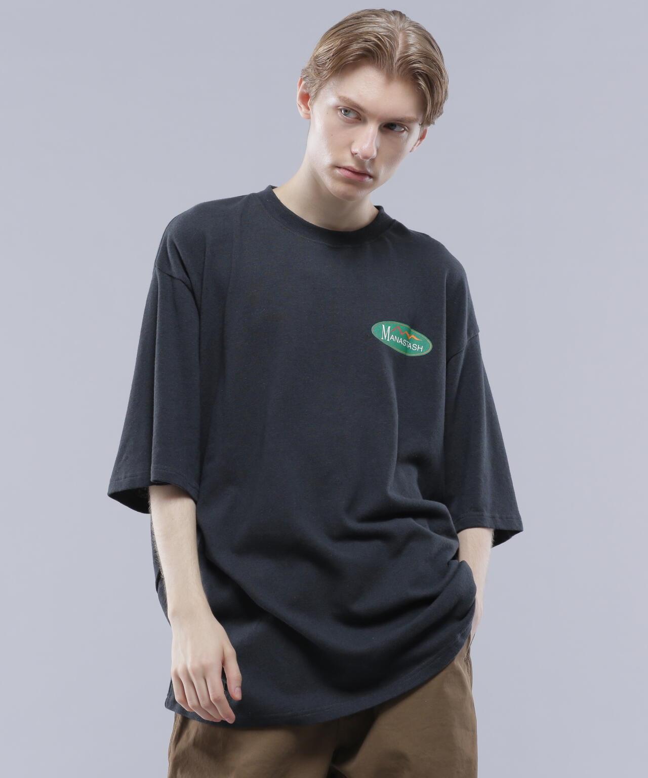 MANASTASH HEMP TEE ORIGINAL LOGO 大麻纖維印花T恤
