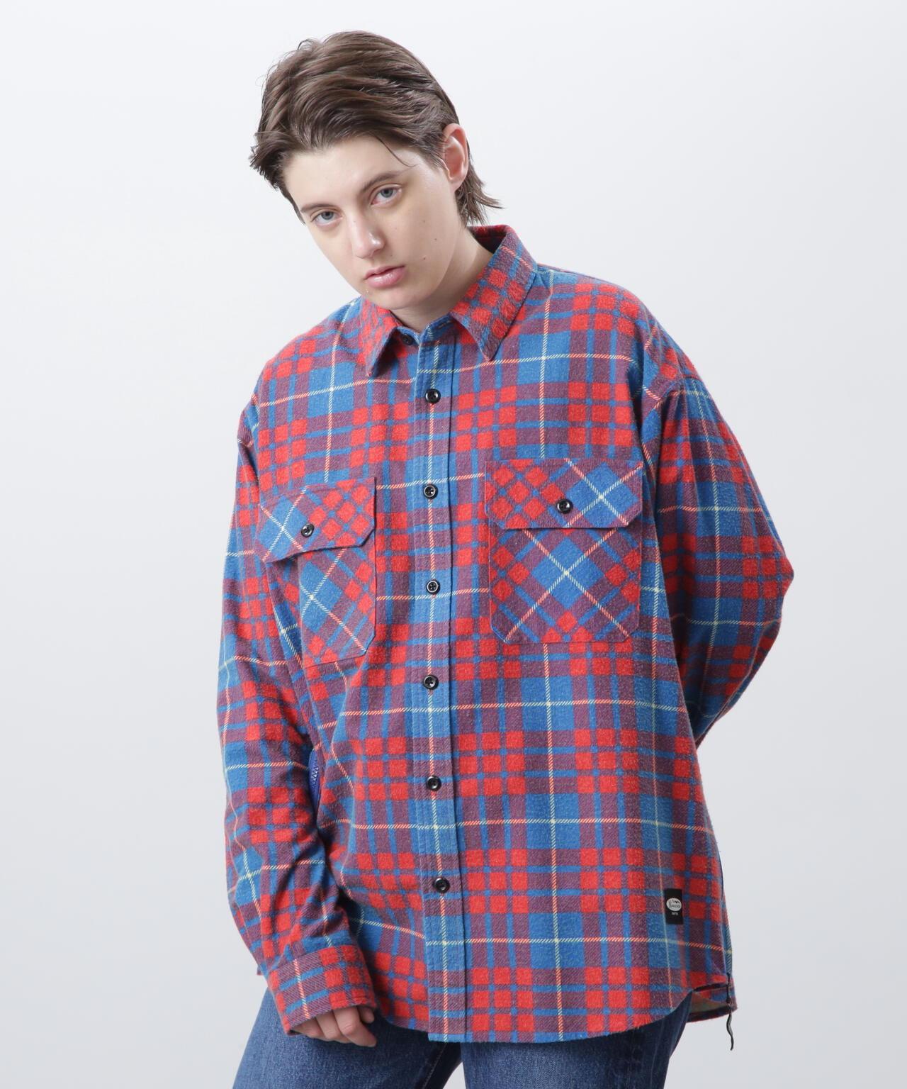 MANASTASH ZIP FLANNEL SHIRTS 拉鍊法蘭絨襯衫