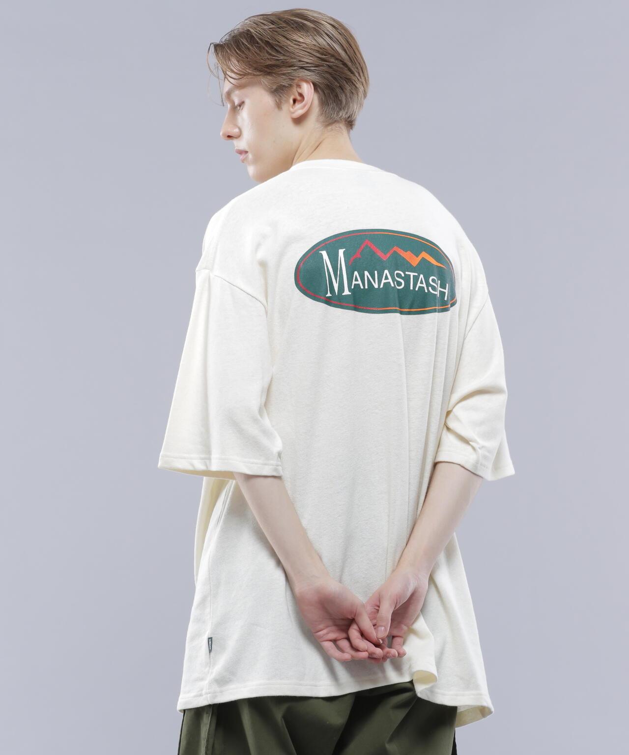 MANASTASH HEMP TEE ORIGINAL LOGO 大麻纖維印花T恤