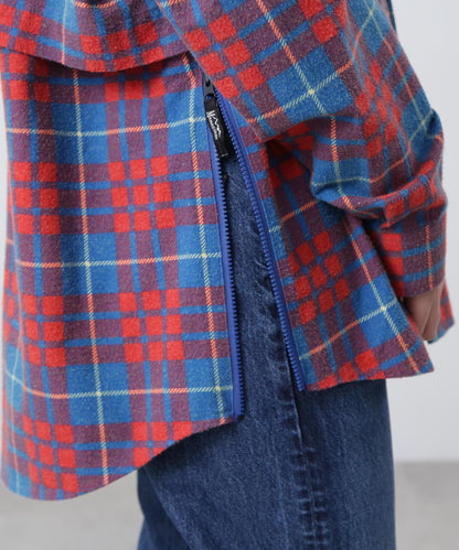 MANASTASH ZIP FLANNEL SHIRTS 拉鍊法蘭絨襯衫
