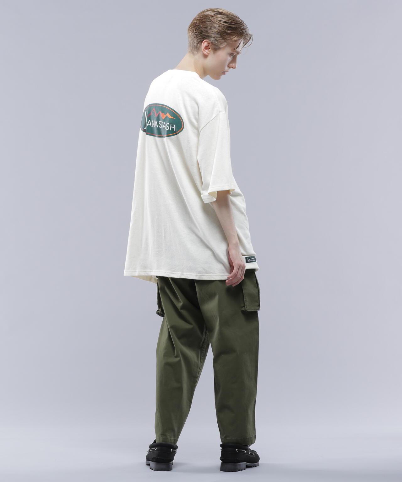 MANASTASH HEMP TEE ORIGINAL LOGO 大麻纖維印花T恤