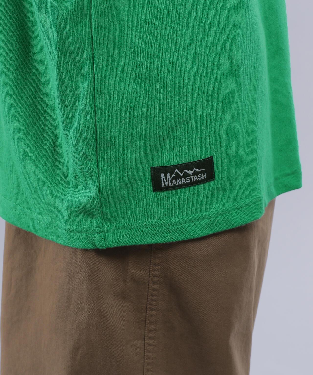 MANASTASH HEMP TEE ORIGINAL LOGO 大麻纖維印花T恤