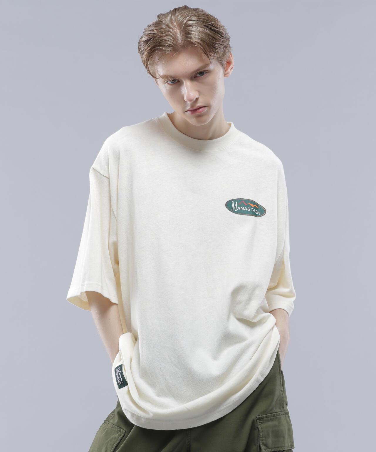 MANASTASH HEMP TEE ORIGINAL LOGO 大麻纖維印花T恤