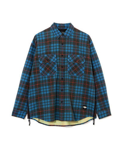 MANASTASH ZIP FLANNEL SHIRTS 拉鍊法蘭絨襯衫