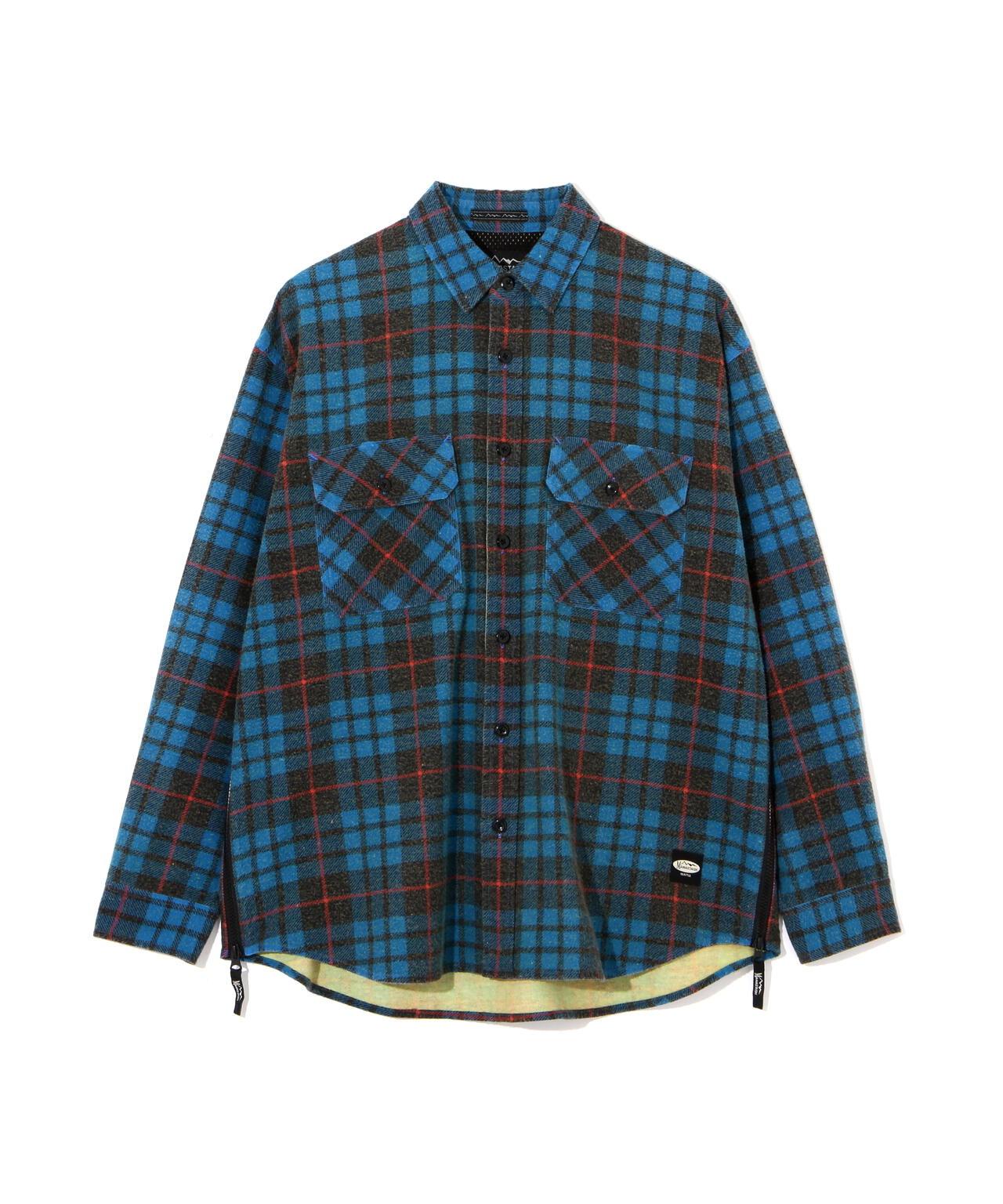 MANASTASH ZIP FLANNEL SHIRTS 拉鍊法蘭絨襯衫