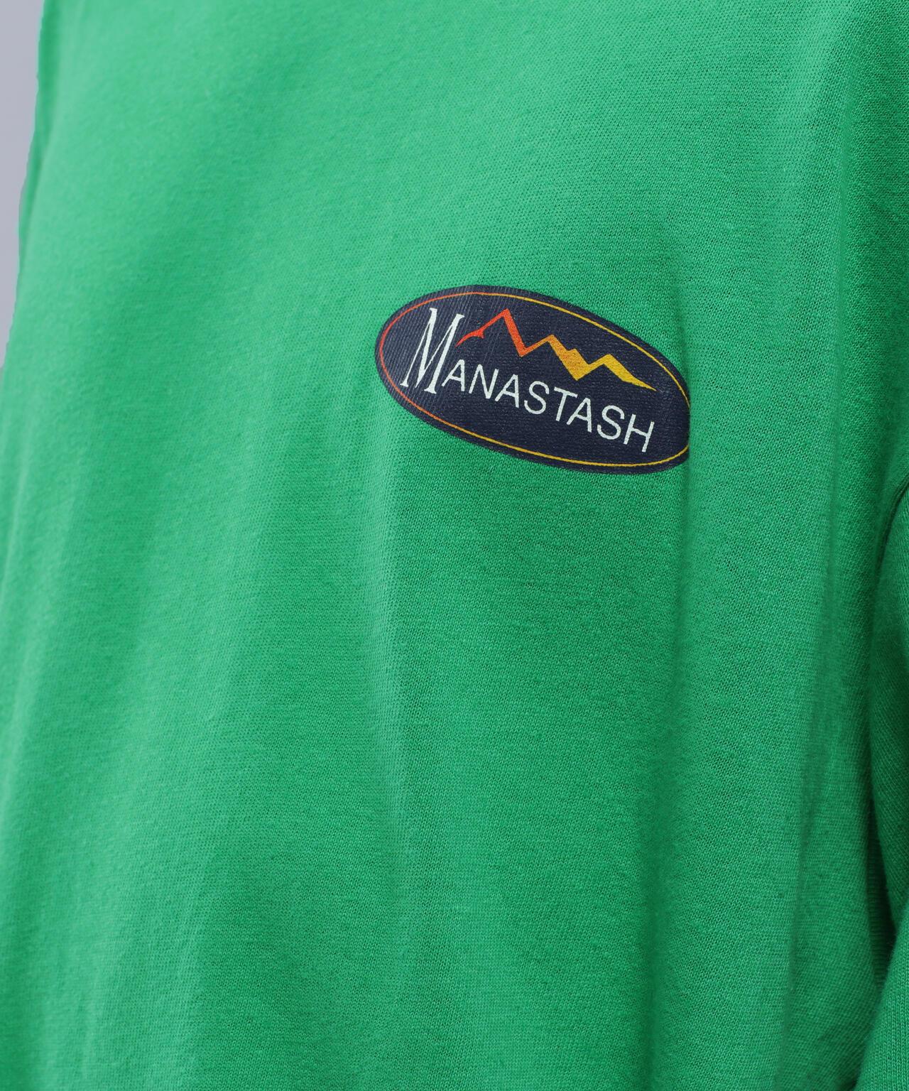 MANASTASH HEMP TEE ORIGINAL LOGO 大麻纖維印花T恤