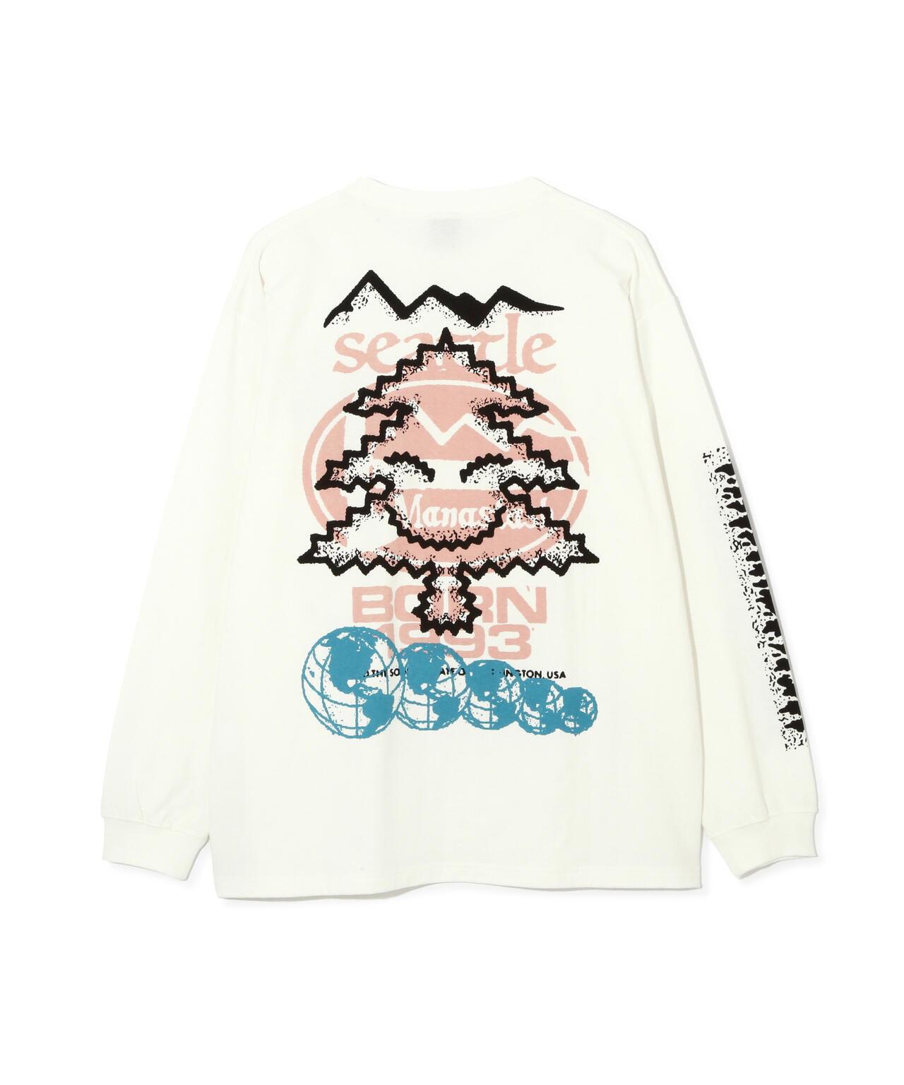 MANASTASH/マナスタッシュ 樹木圖案 RE:CTN L/S TEE TREE 長袖T恤