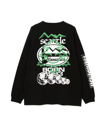 MANASTASH/マナスタッシュ 樹木圖案 RE:CTN L/S TEE TREE 長袖T恤