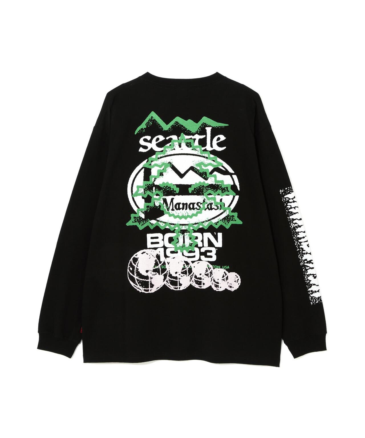 MANASTASH/マナスタッシュ 樹木圖案 RE:CTN L/S TEE TREE 長袖T恤