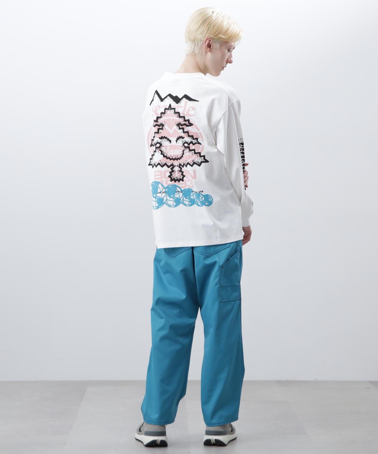 MANASTASH/マナスタッシュ 樹木圖案 RE:CTN L/S TEE TREE 長袖T恤