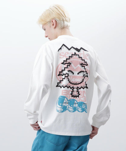 MANASTASH/マナスタッシュ 樹木圖案 RE:CTN L/S TEE TREE 長袖T恤