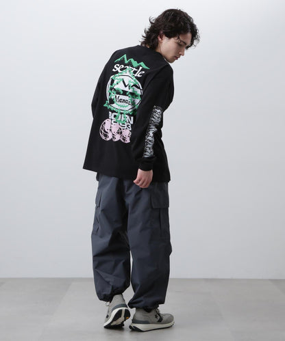 MANASTASH/マナスタッシュ 樹木圖案 RE:CTN L/S TEE TREE 長袖T恤