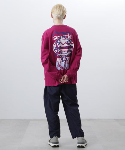 MANASTASH/マナスタッシュ 樹木圖案 RE:CTN L/S TEE TREE 長袖T恤