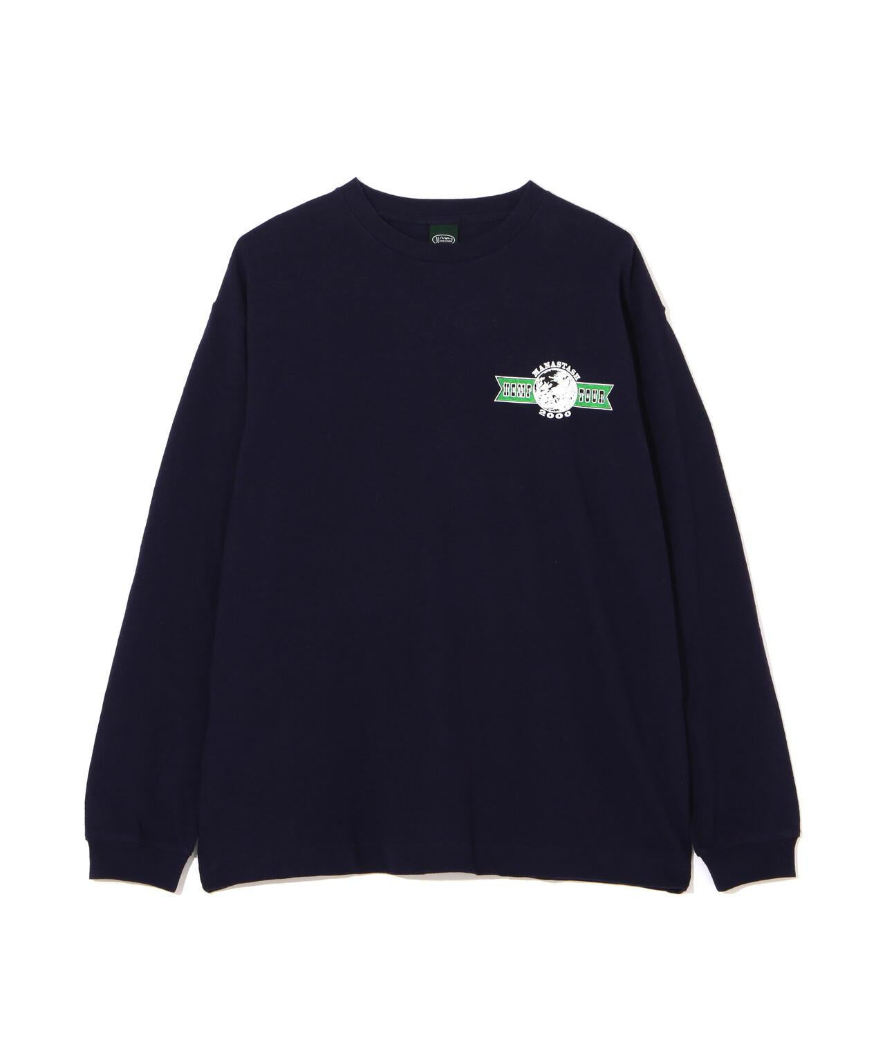 MANASTASH 麻質長袖T恤 HEMP TOUR 2000