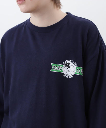 MANASTASH 麻質長袖T恤 HEMP TOUR 2000