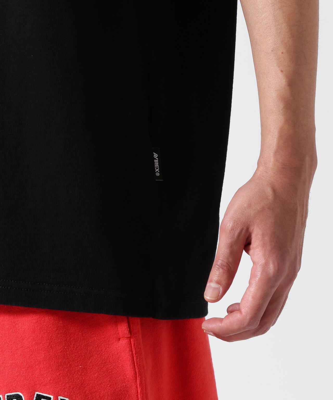 《50th Anniversary》LEATHER PATCHED VARSITY T-SHIRT 皮革貼片設計 短袖T恤