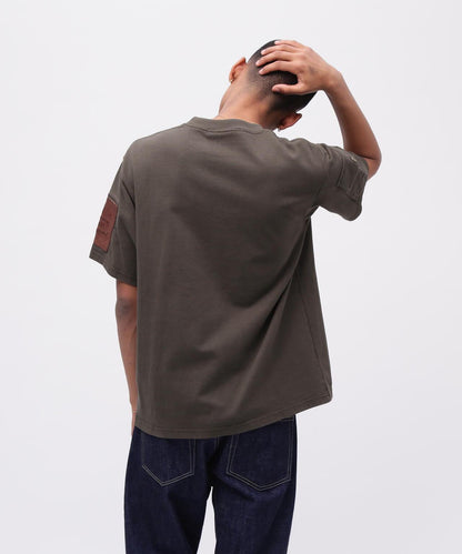 皮革拼接工裝短袖T恤 LEATHER PATCHED FATIGUE T-SHIRT 《50th Anniversary》