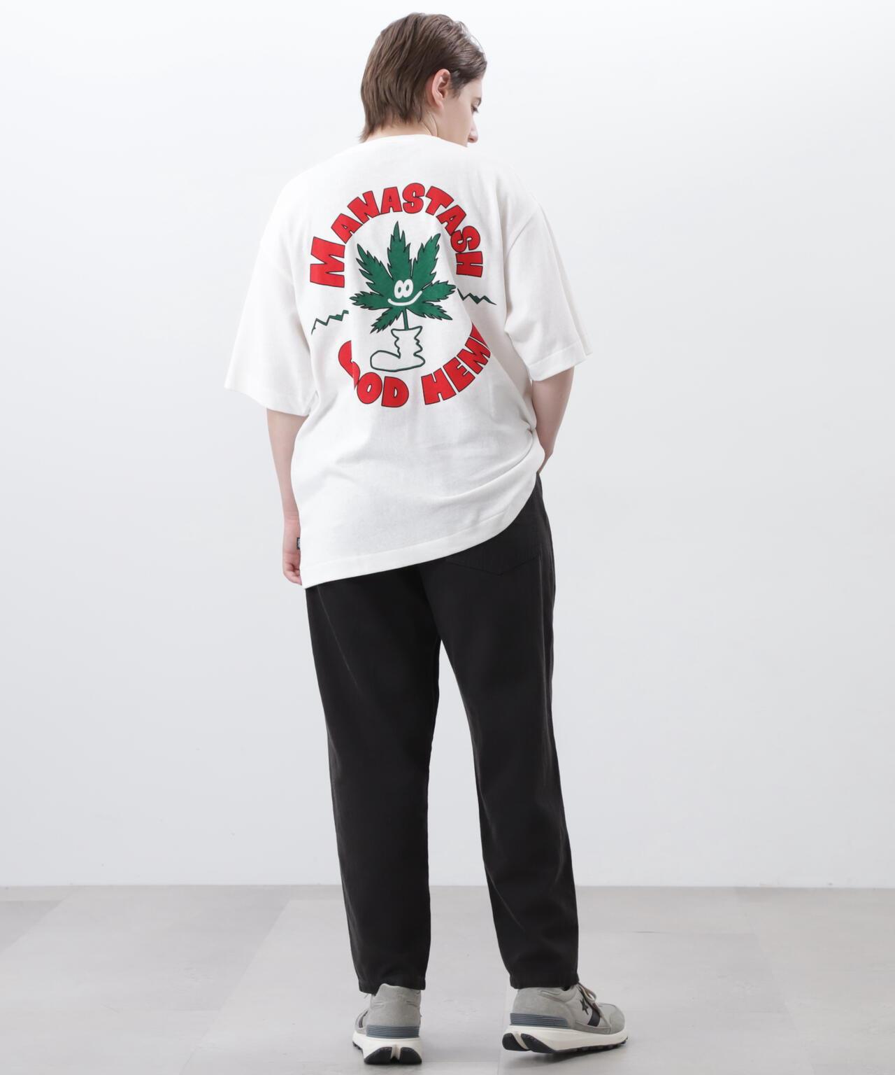 MANASTASH HEMP TEE GOOD HEMP 大麻纖維印花 T恤