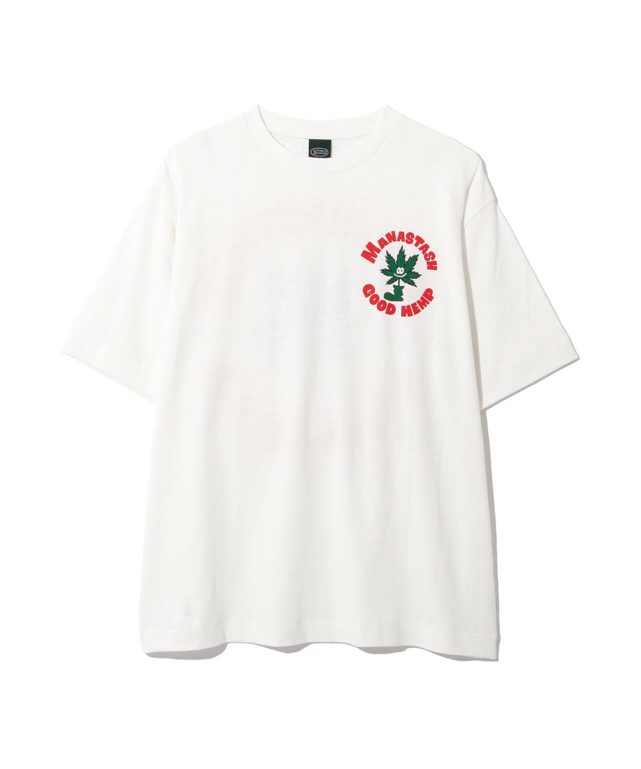 MANASTASH HEMP TEE GOOD HEMP 大麻纖維印花 T恤