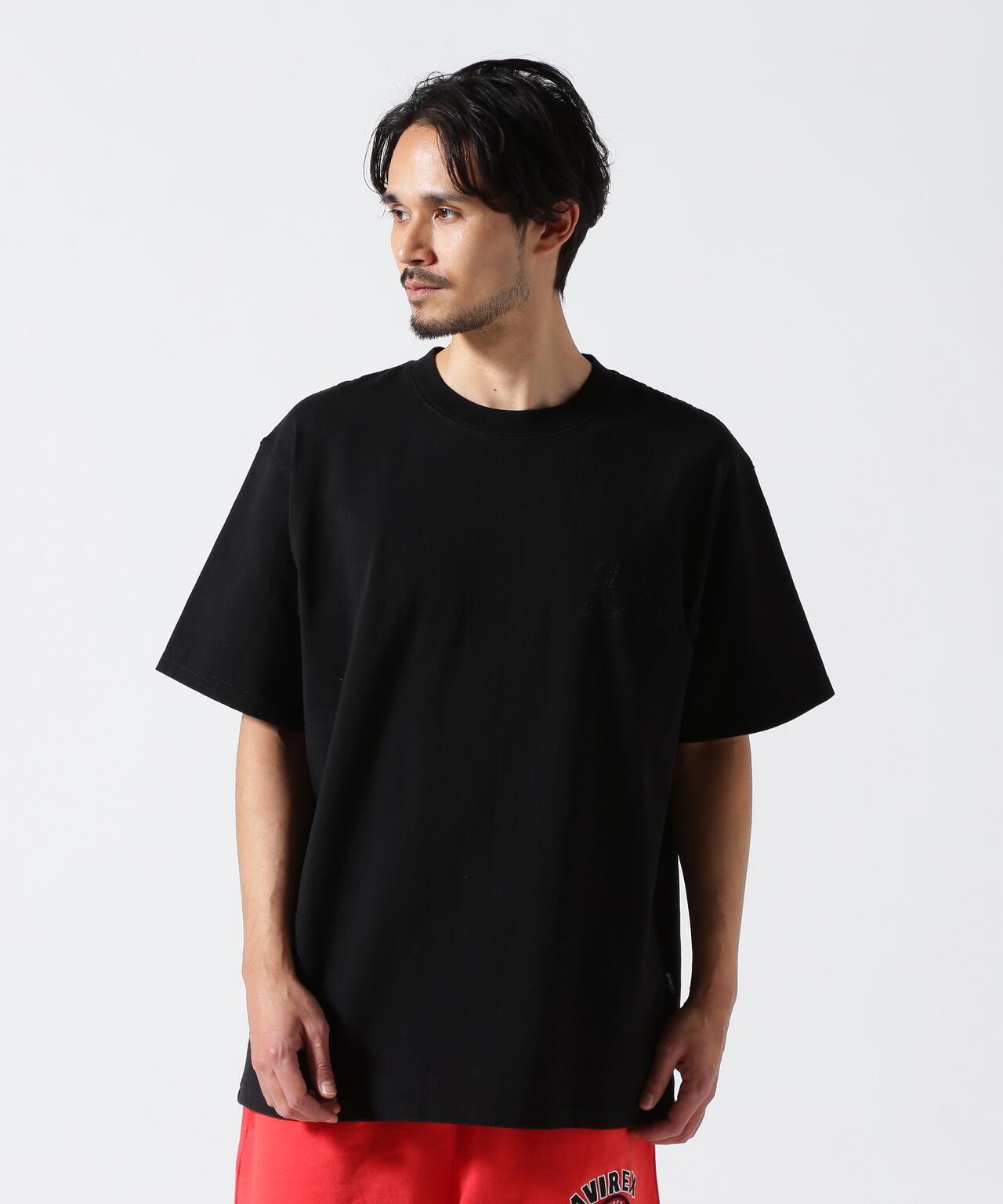 《50th Anniversary》LEATHER PATCHED VARSITY T-SHIRT 皮革貼片設計 短袖T恤