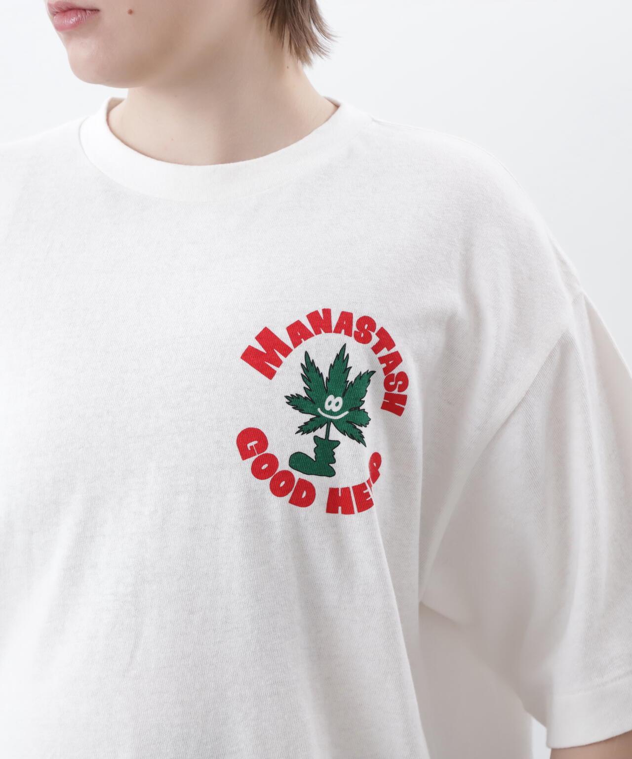 MANASTASH HEMP TEE GOOD HEMP 大麻纖維印花 T恤