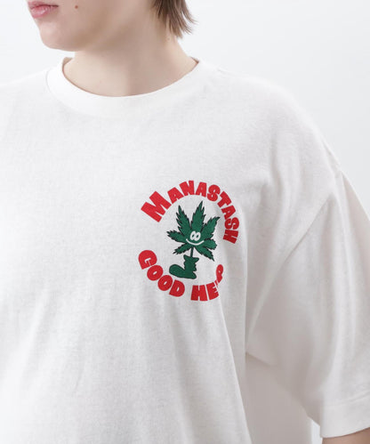 MANASTASH HEMP TEE GOOD HEMP 大麻纖維印花 T恤