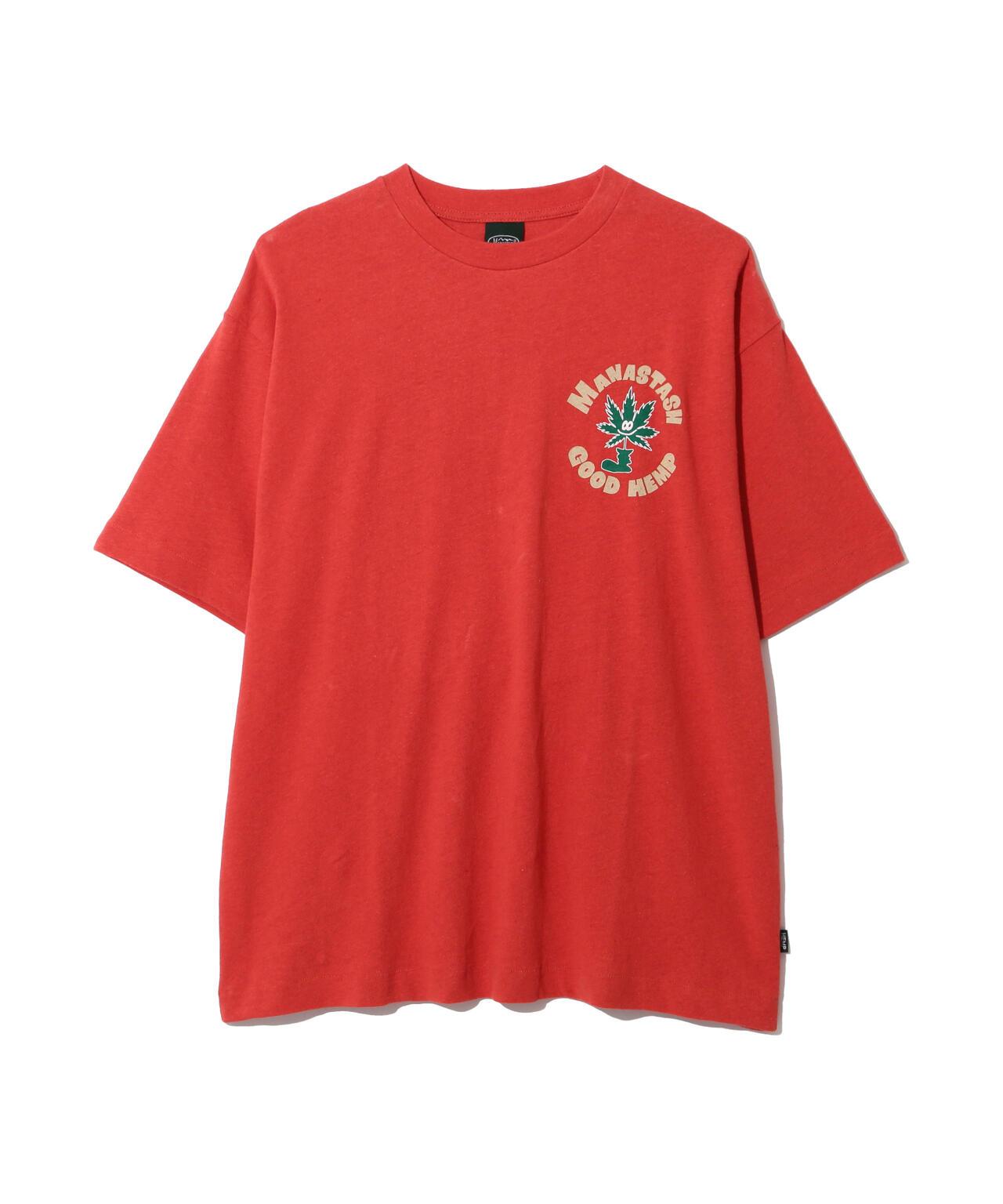 MANASTASH HEMP TEE GOOD HEMP 大麻纖維印花 T恤
