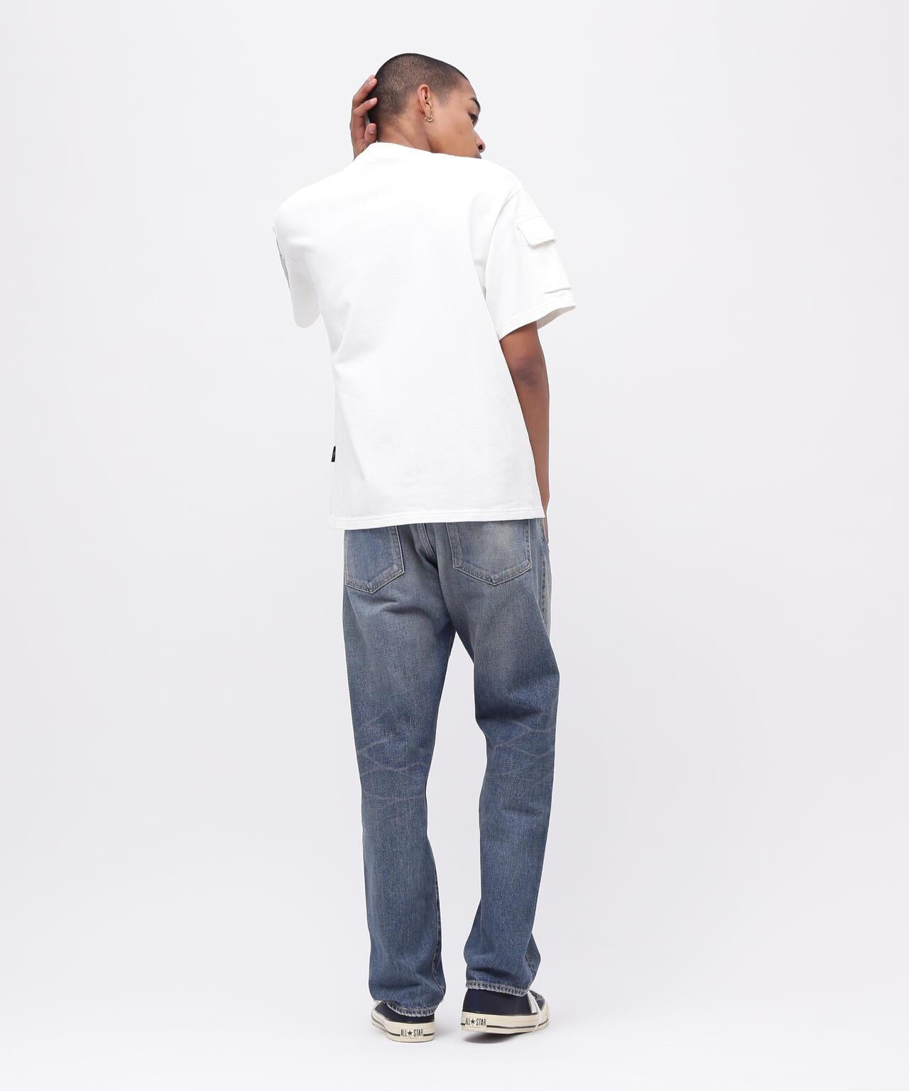 皮革拼接工裝短袖T恤 LEATHER PATCHED FATIGUE T-SHIRT 《50th Anniversary》