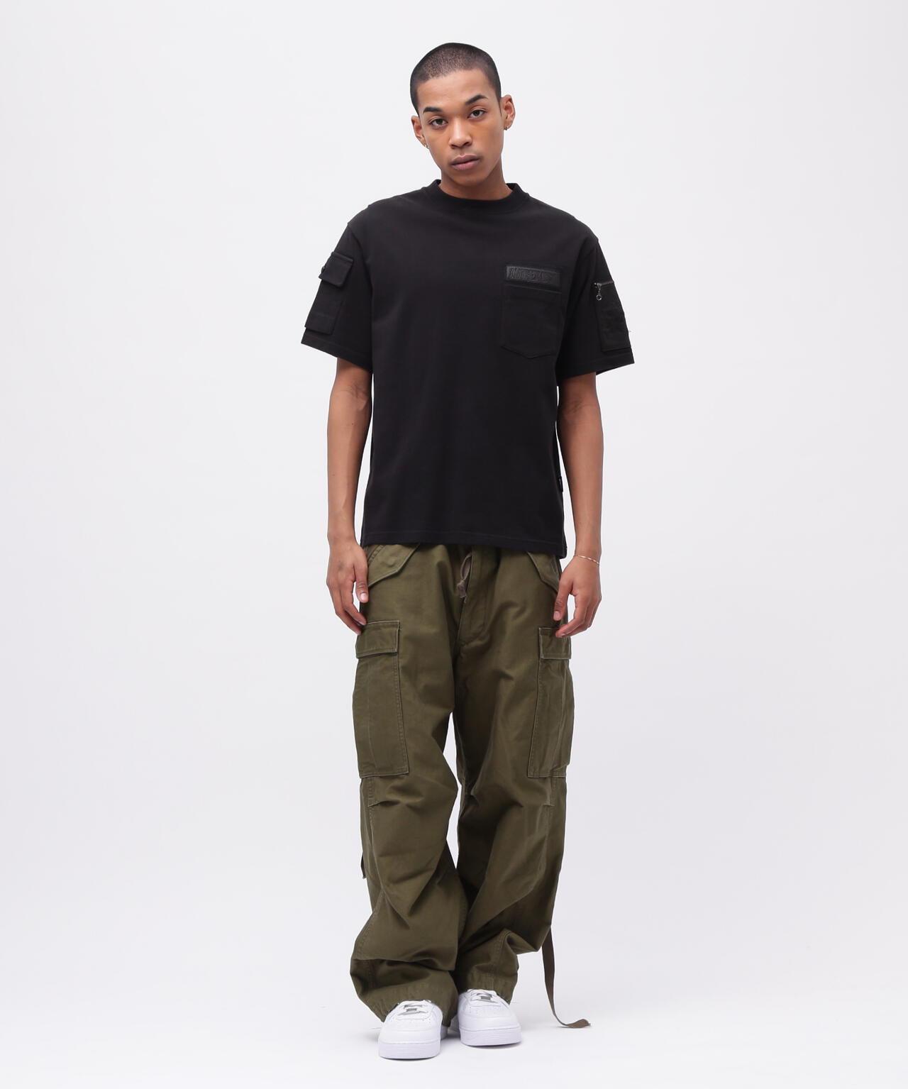 皮革拼接工裝短袖T恤 LEATHER PATCHED FATIGUE T-SHIRT 《50th Anniversary》