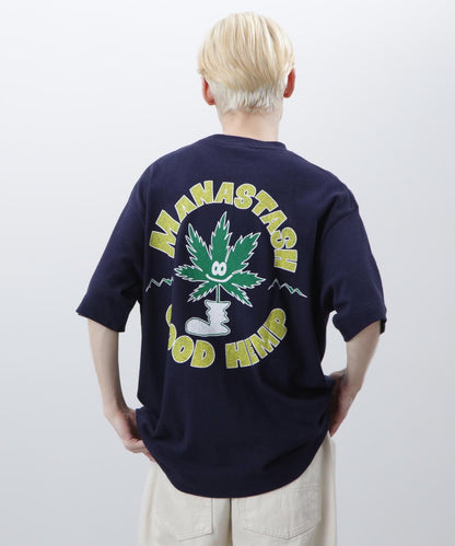 MANASTASH HEMP TEE GOOD HEMP 大麻纖維印花 T恤